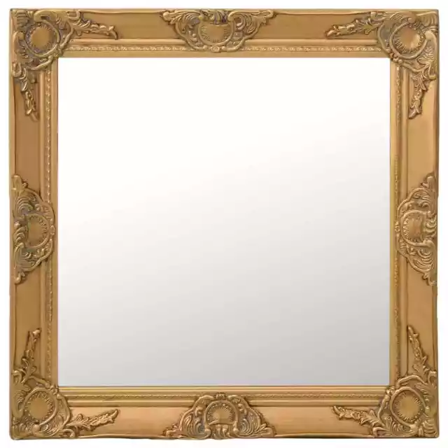 vidaXL Wall Mirror Baroque Style 60x60 cm Gold