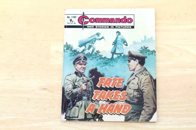 Commando War Story No. 1193 FATE TAKES A HAND 1978 Comic Picture Story