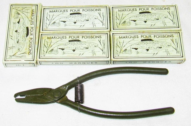 Ancien Moulinet De Pêche Pflüger "Charrue Akron" N° - Boîte Vintage 1893, Couleur Marron