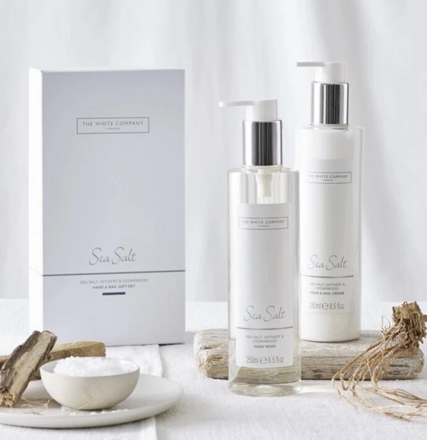 The White Company Hand & Nail Sea Salt Gift Set Christmas Gift New & Sealed