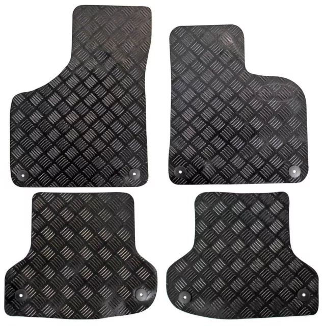 Fits Audi A3 2003 to 2012 Tailored Rubber Car Mats Black 4pc Floor Set Easimat