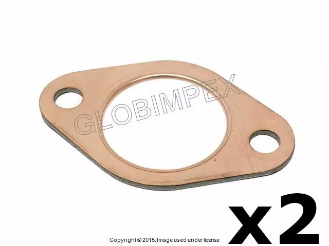 Porsche 911 914 '65-'77 Muffler Gasket Set of 2 VICTOR REINZ +WARRANTY