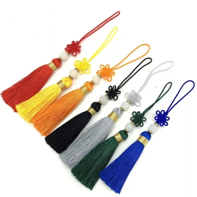 Jade Beads Chinese Knot Pendants Phone Pendant Chinese Knot Tassel  Clothes Bag
