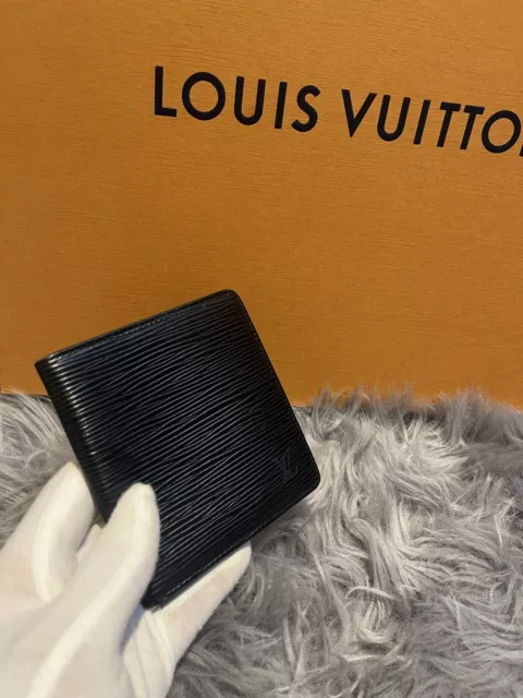 Louis Vuitton Black Epi Leather Slender Wallet Louis Vuitton
