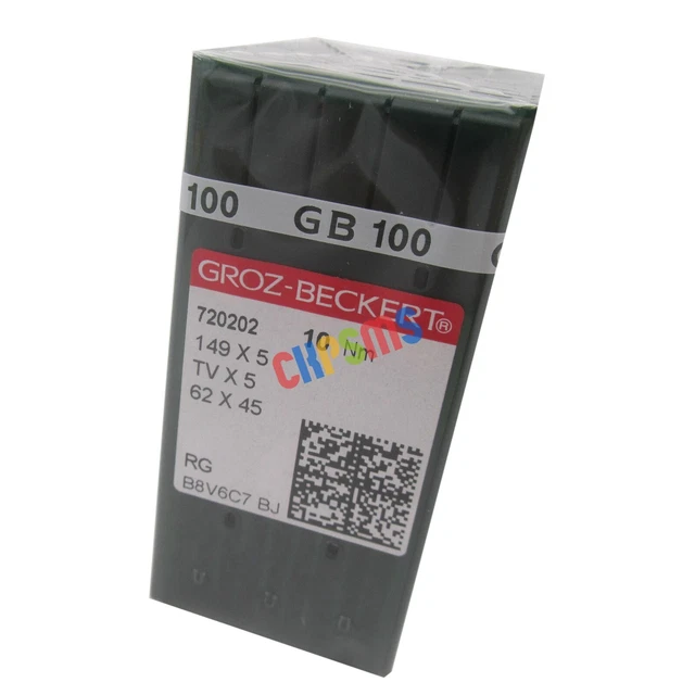 Agujas para máquina de coser con botones industriales Groz-Beckert TQX7,175X7 PARA JUKI SINGER