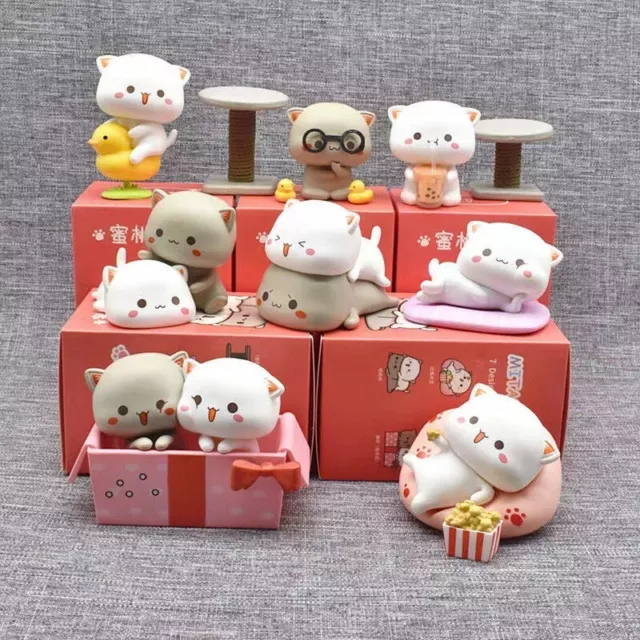 Season2 Peach and Goma MITAO-CAT Sweet Lovely Figure Art Toy Desktop Deco Gift