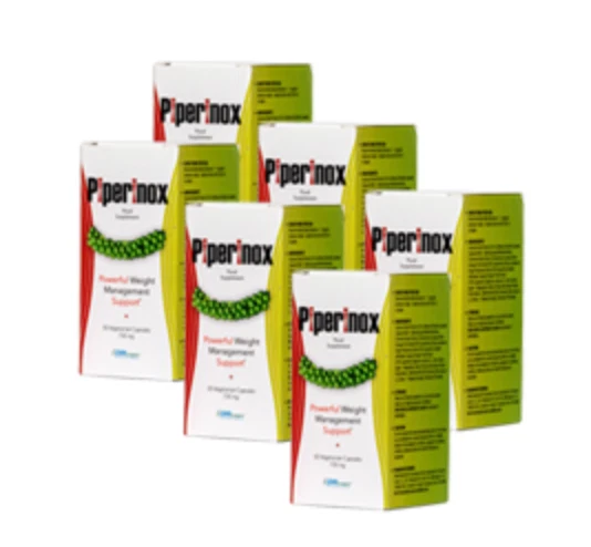 6x PIPERINOX Original 30 Kaps beste Diät Fettverbrennung abnehmen Appetitzügler