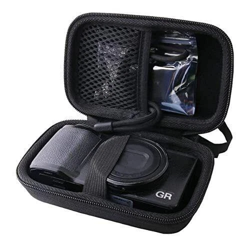 Werjia Hard Eva Travel Case For Ricoh Gr Iii/gr Ii/gr Digital Camera (black)