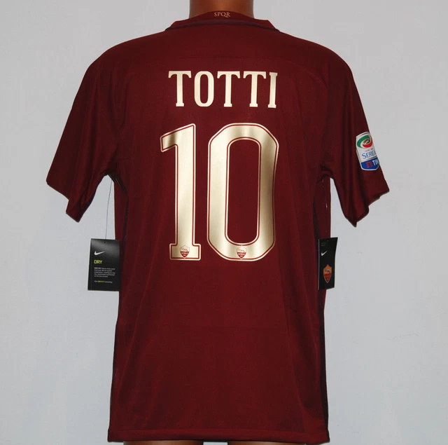 MAGLIA ROMA TOTTI NIKE derby SPQR 2016-2017 L serie A AETERNO X