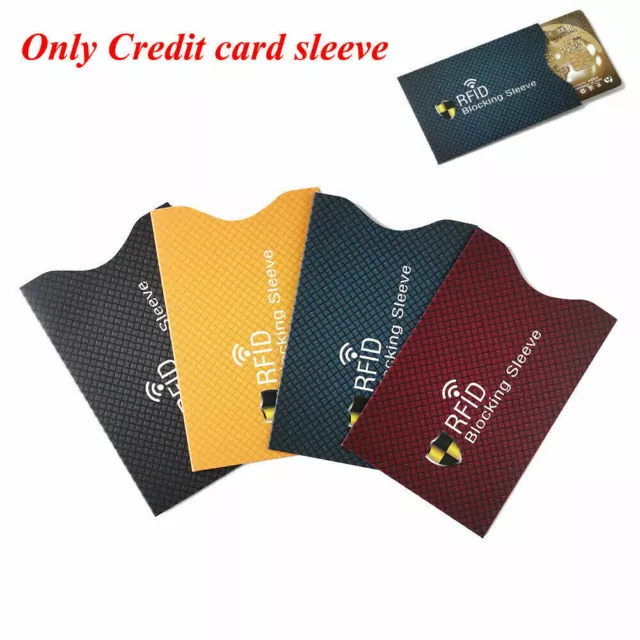 RFID Anti Theft for Credit Card Protector Blocking Cardholder Sleeve Skin Case