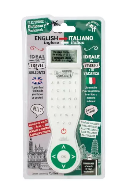 Electronic Dictionary Bookmark-Italian English Italian - English/English-Italian