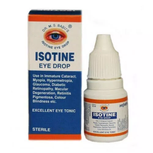 3 X gouttes pour les yeux à l'isotine, gouttes pour les yeux pures à base...