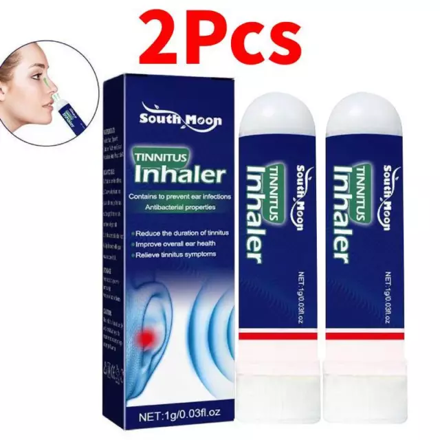 2 piezas inhalador nasal para alivio instantáneo del tinnitus - nuevo