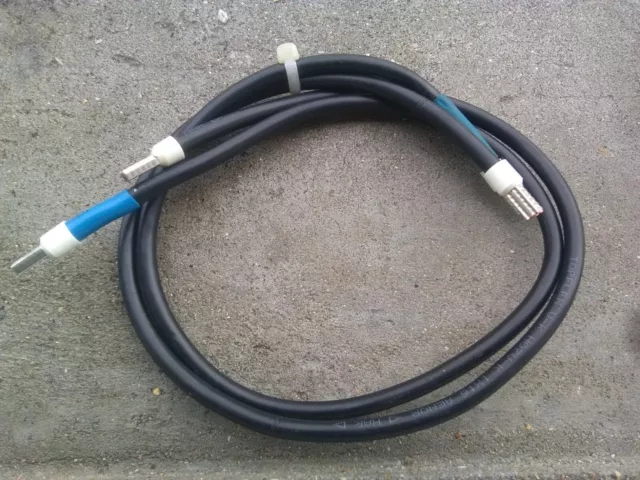 2 x 85cm : fils / câble d'alimentation HO7-VK 16 mm² 16mm2 souple + embouts
