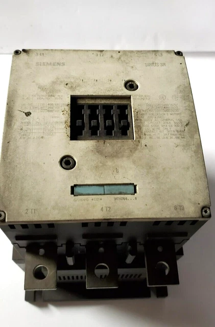 SIEMENS Sirius Contactor 480 Model 3RT1076-6AF36 Parts or Repair Needs Rebuilt (