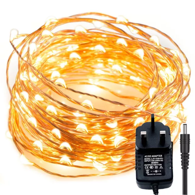 10/20/30M LED Fairy String Lights Plug-in Wedding Party Garden Christmas Decor