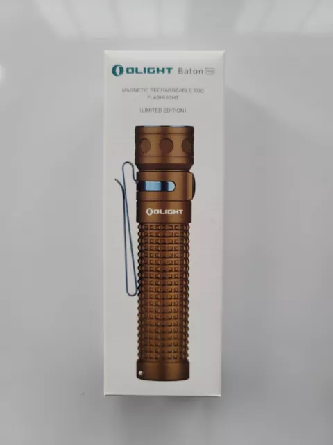 Olight Baton Pro Desert Tan DT Limited Edition Torch Flashlight EDC