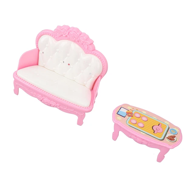 SMO Miniature Living Room Furniture Simulation Sofa Coffee Table Chair Furniture