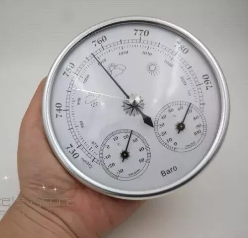 3 in 1  barometer Thermometer and Hydrometer silver GREAT PRICE! $30 3