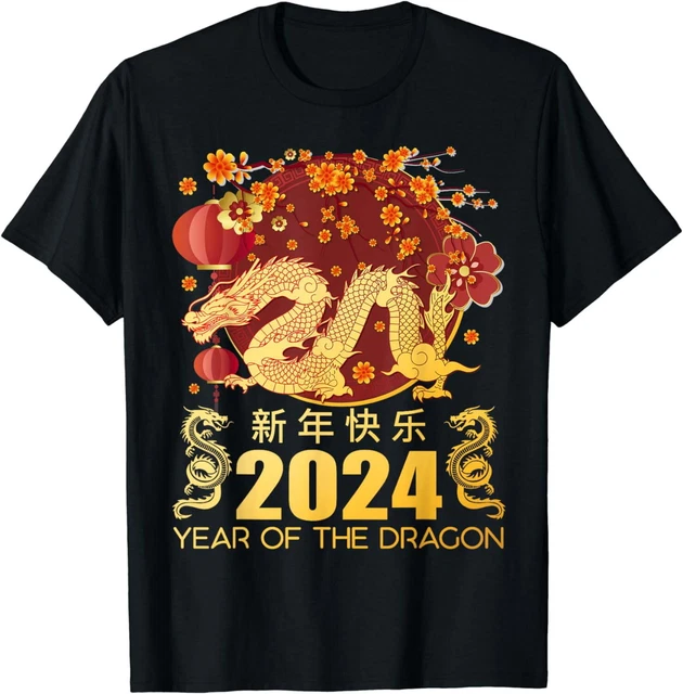 CHINESE LUNAR NEW Year 2024 Year of the Dragon zodiac sign TShirt 12.