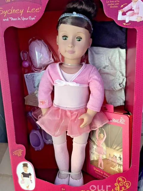 OUR GENERATION DELUXE DOLL BALLERINA SYDNEY LEE 46cm OUTFITS CHAPTER BOOK NEW