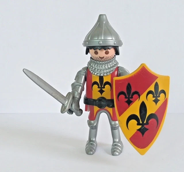 Lot Playmobil Vintage Médiéval Chevaliers 1993 - Set 3653 Avec Soldats, Chevaux, Catapulte