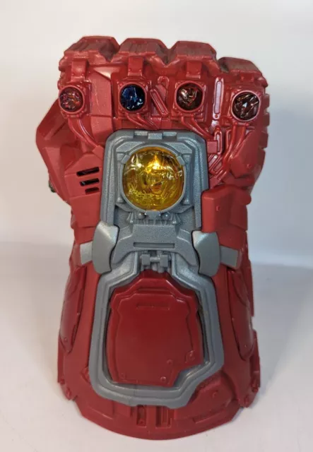 Marvel Avengers Endgame Red Infinity Gauntlet Electronic Fist Roleplay Light Toy