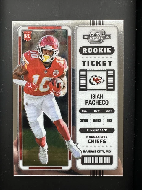 2022 Panini Contenders Optic Isiah Pacheco Rookie Ticket  #75 CHIEFS