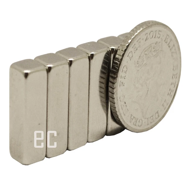 4 pz magneti a barre oblunghe al neodimio 10 mm x 4 mm x 4 mm resistenti terre rare ndFeb