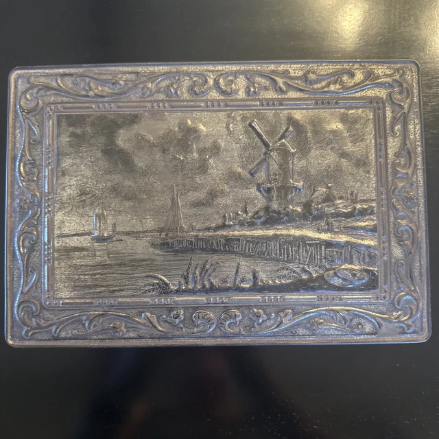 The Holland Mill of Jacob van Ruysdail Vintage Tin Victoria Biscuit Co, Holland