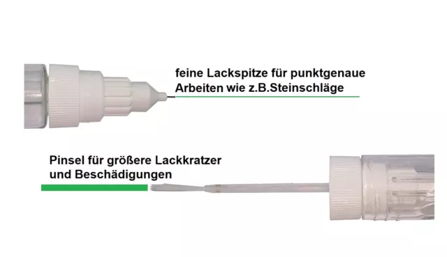 Lackstift Set geeignet für Fiat, Farbnr.: 178 Alpinerot + Klarlack, Rosso Alpine 3