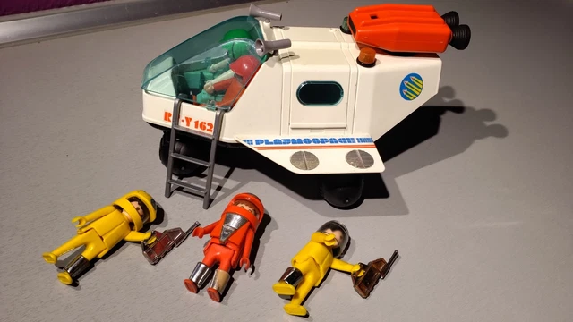 Lot Playmobil Espace - Véhicules Et Personnages Vintage - Mixte Pour Enfants 7-8 Ans