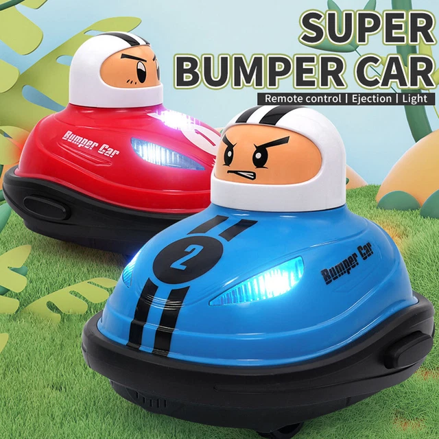 BLUE AND RED Remote Controlled Bumper Cars Lovely Antiimpact Vehicle