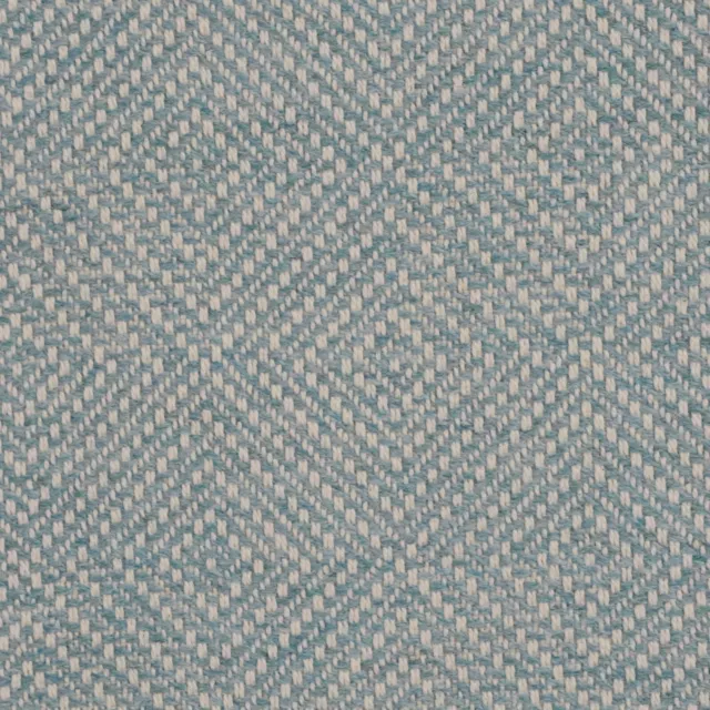 Westray Azure Linwood Upholstery Fabric Wool Blend Geometric FR Furnishings