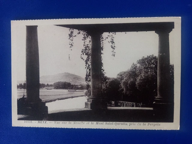 Cpa Metz Vue Sur La Moselle Et Mont Saint Quentin