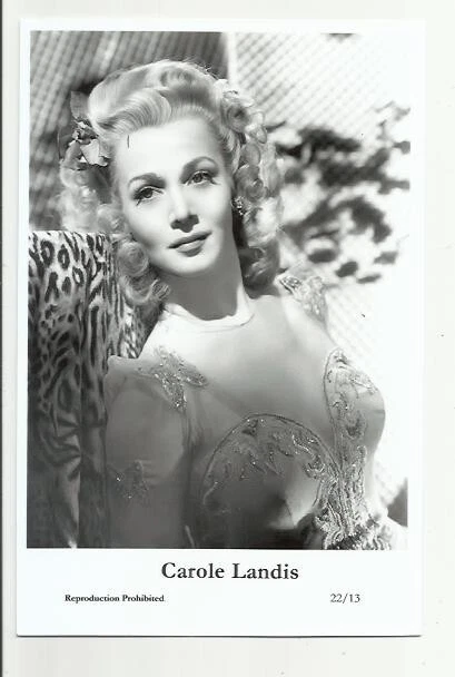 (Bx22) Carole Landis Swiftsure Photo Postcard (22/13) Filmstar Pin Up Glamor