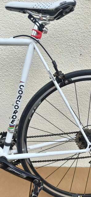 Vélo Course Ancien Sur Mesure B.Bocquet T52 - Cadre Acier Columbus, Jantes Mavic, Shimano