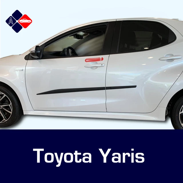 thumbnail image 2 of Toyota Yaris Mk1 & Mk2 (5-Door) Rubbing Strips – Black Door Protectors / Side Mouldings – Self-Adhesive 2 of 4