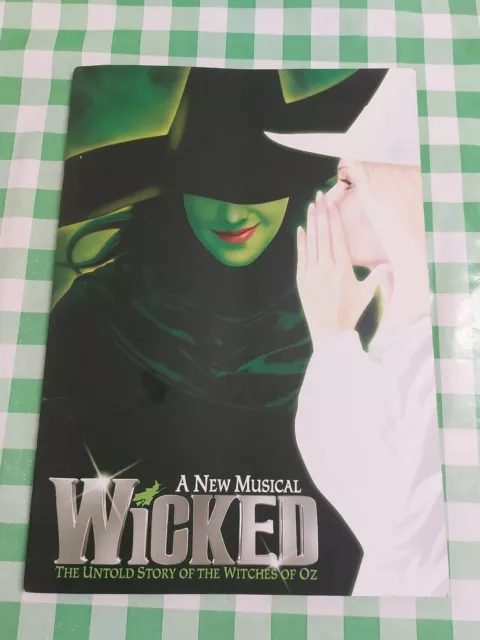 Wicked THE UNTOLD STORY OF THE WITCHES OF OZ  Theatre Programme Brochure