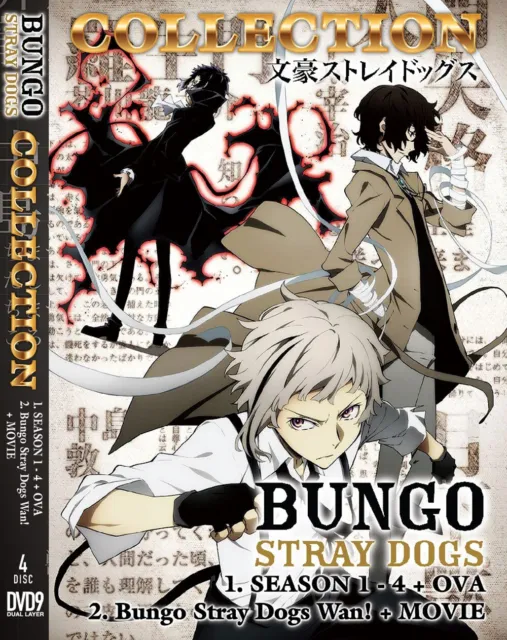 BUNGOU STRAY DOGS SEA 1-4 Vol.1-49 End + Movie + OVA ANIME DVD ENGLISH VERSION