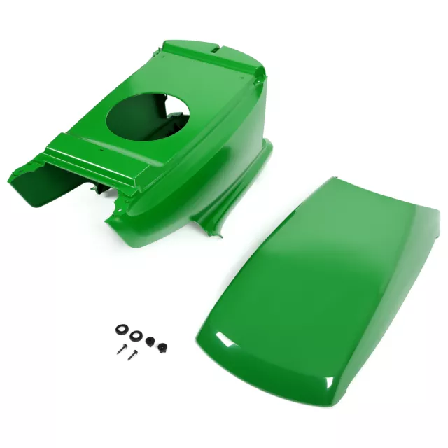 Green Upper And Lower Hood Fits John Deere For AM132530 AM131759 LT133 LT155