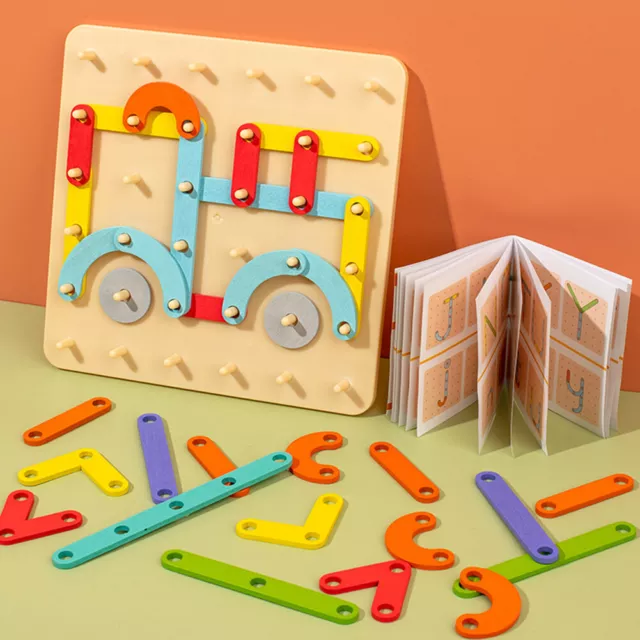 Preschool Educational Toys Montessori Toys Pegboard Puzzle Toys for Boys Girls A
