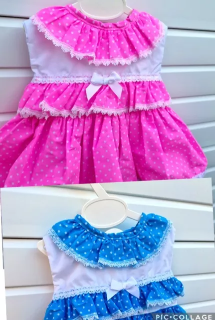 DREAM SALE 6 months - 3 years baby Girls Spanish neon turquoise top and knickers