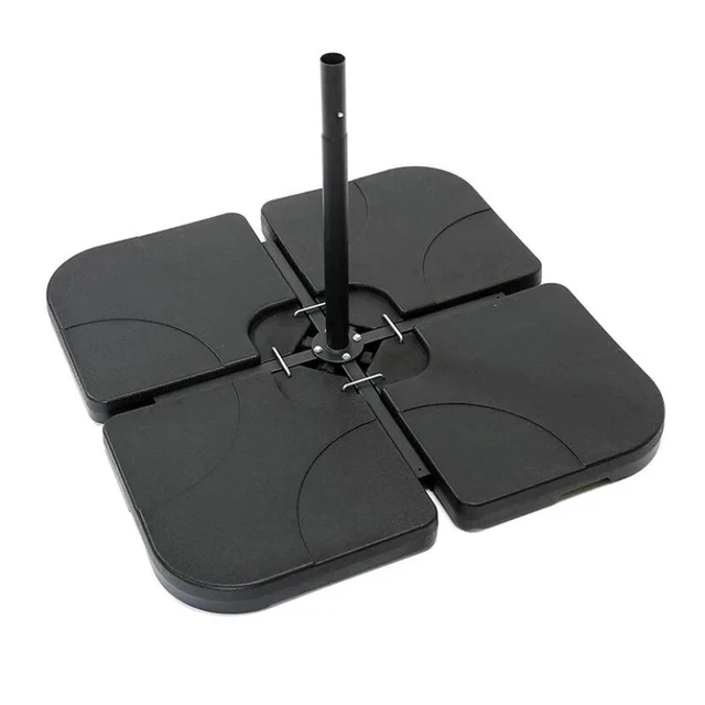 PARASOL BASE WEIGHTS Pack of 4 Square Sand & Water Fillable Cantilever