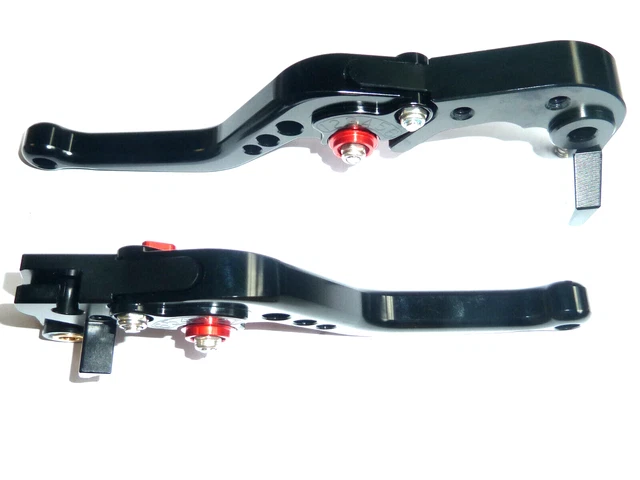 Leviers D'embrayage Et De Frein Moto - Noirs - Pliables Et Réglables - Neufs