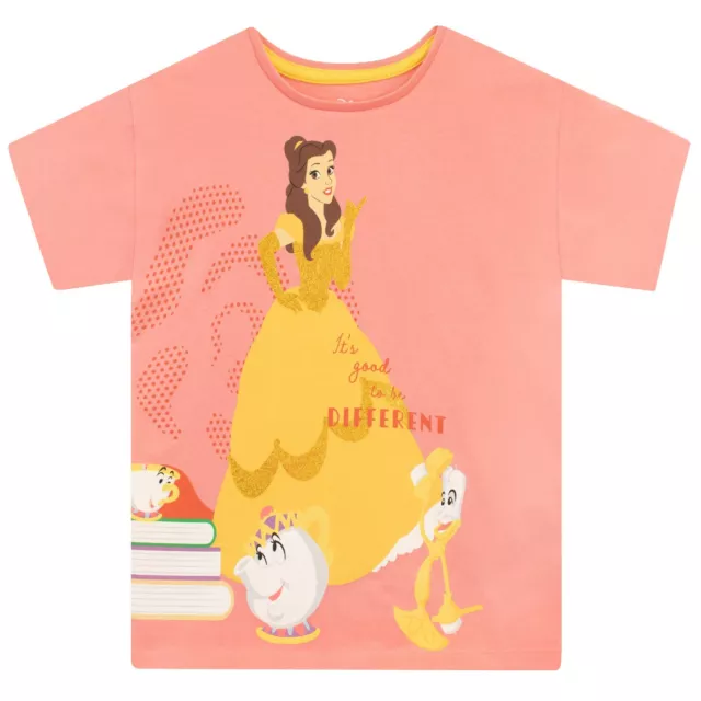 Disney Belle T-Shirt Girls 18 24 Months 2 3 4 5 6 7 8 9 10 Years Daywear Top