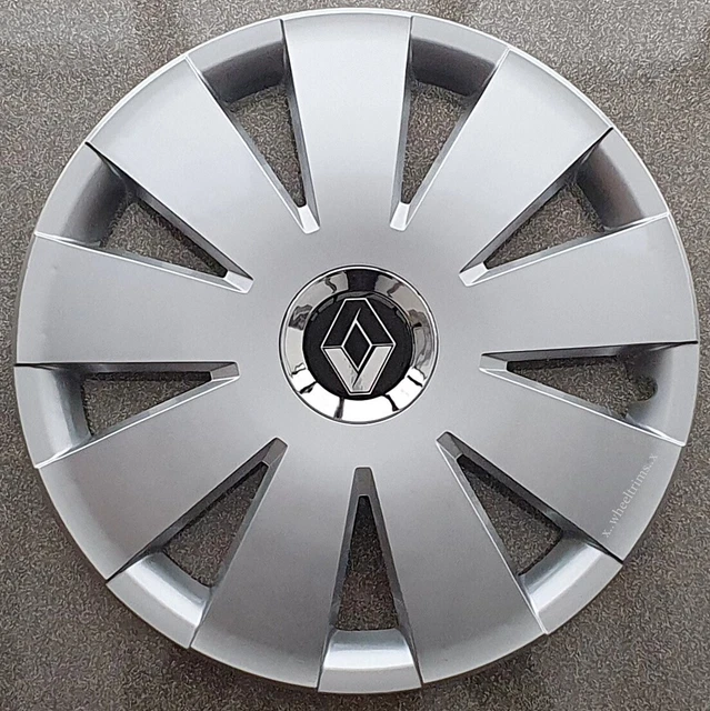 Set of 4 Silver 15" wheel trims to fit Renault Clio