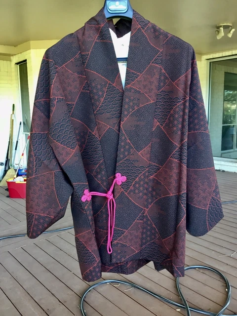 Japanese silk kimono jacket Haori