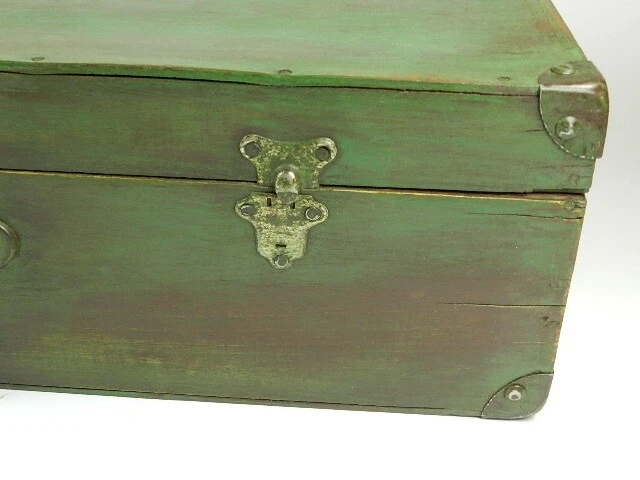 Antigua Maleta De Madera Año 1940 3