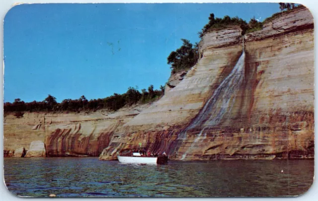 Bridal Veil Falls, Pictured Rocks Near Munising, in Michigan's Upper Peninsula